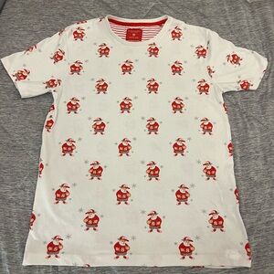 Denim & Flower by Ricky Singh Christmas Santa Claus Tee Size 13/14